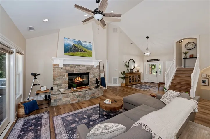 fire in fireplace is altered from original