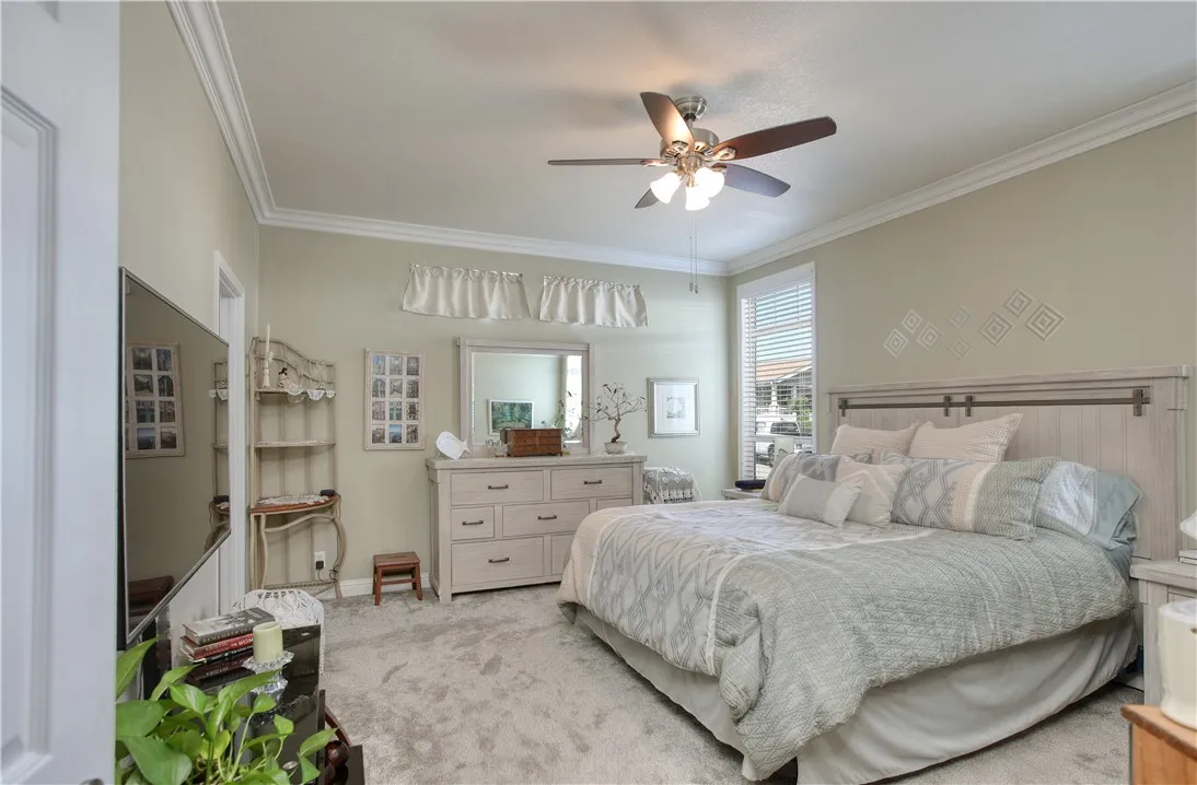 Spacious primary bedroom.