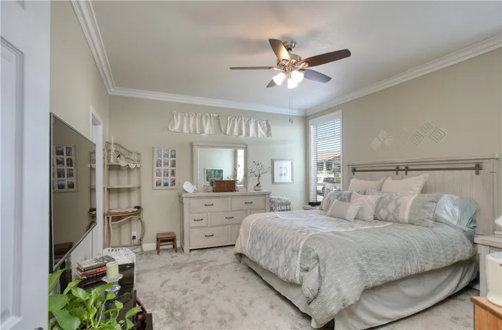 Spacious primary bedroom.