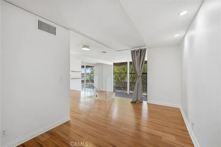 Den area overlooking living room.
