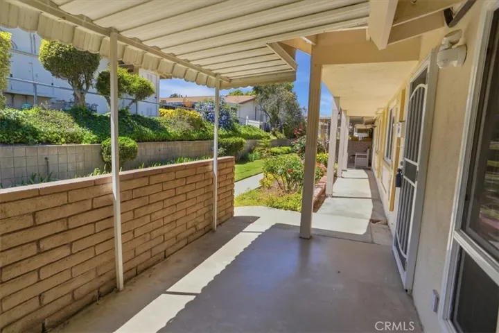 Spacious patio