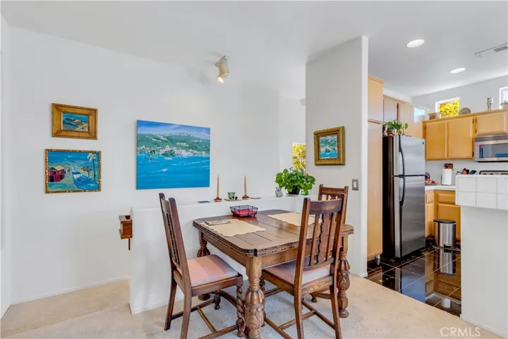 Once you've arrived home, parked in your oversized one-car garage, take the stairs to the living area!