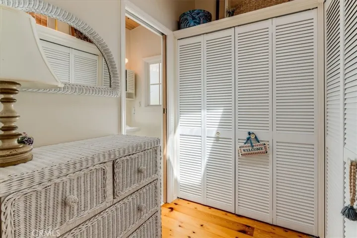 Closet and storage area of Guest Cottage