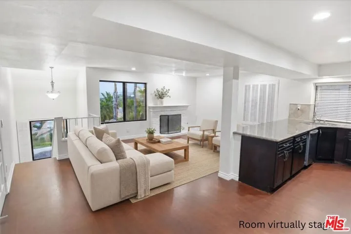 Family Room Virtually Staged