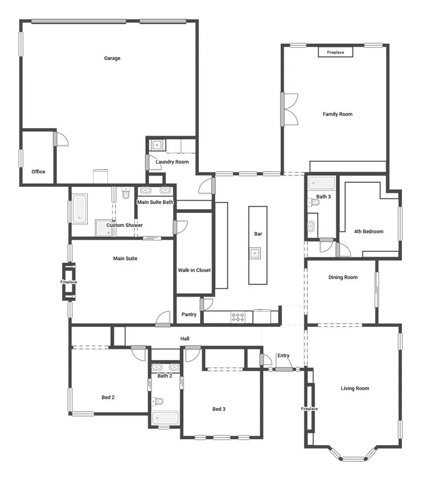 Floor plan approximation created by the 3D walk-through tour is provided for informational purposes only.