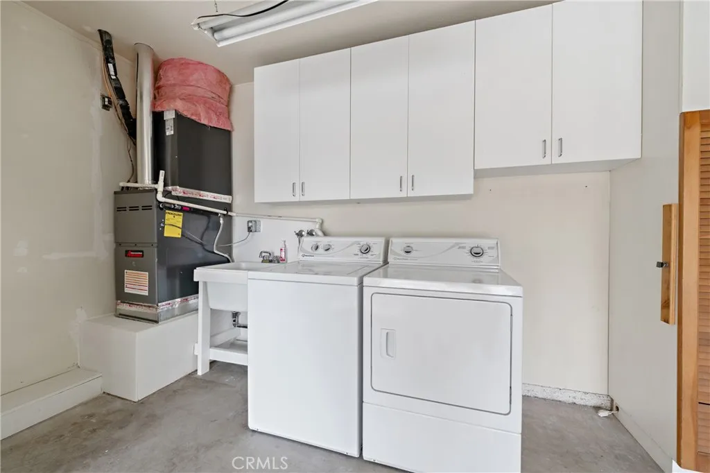 Laundry in Garage