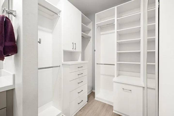 Primary closet