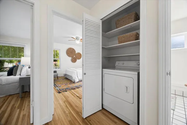 Dryer and linen storage