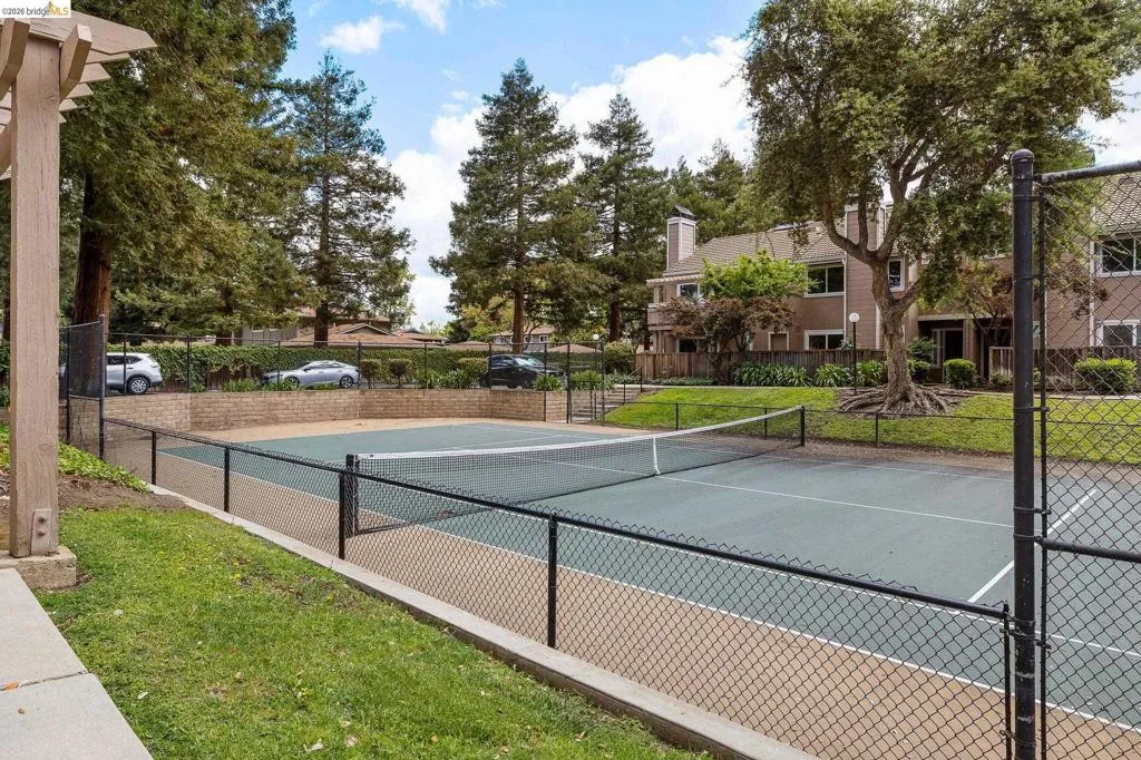 View of tennis court