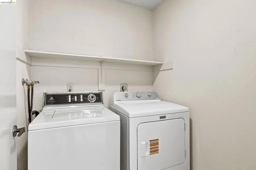 Laundry area with washing machine and dryer