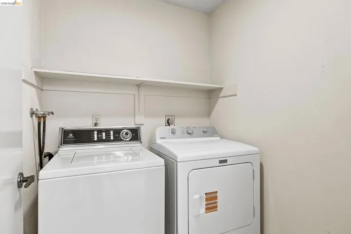 Laundry area with washing machine and dryer