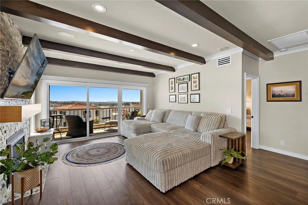 The view of the Living room, the primary suite and the front and back decks are so wonderful!  It will just infuse peace and beauty into your life.