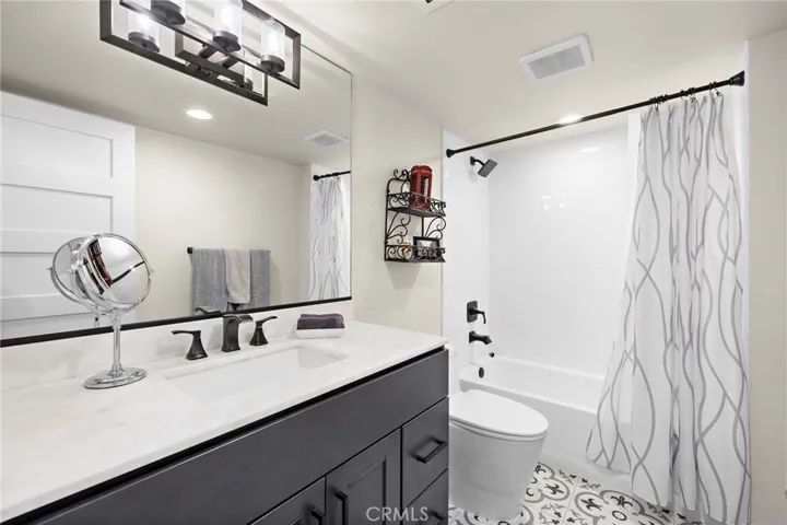 A gorgeous remodeled bathroom.