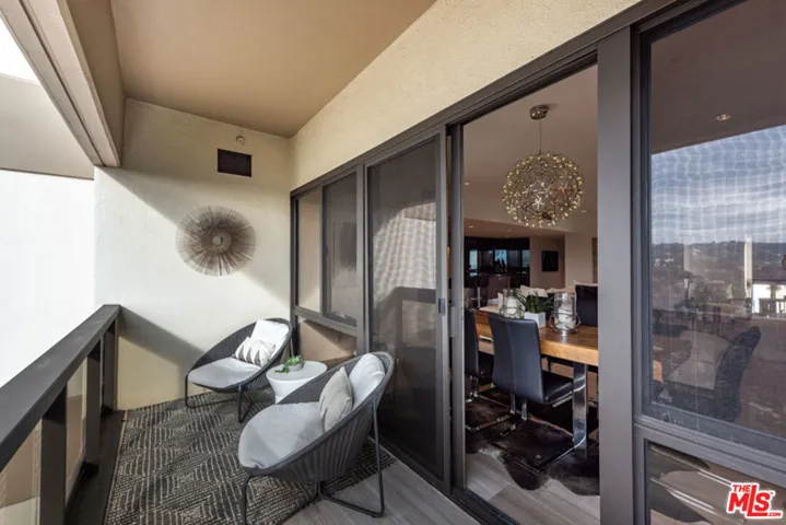 Rear Balcony Facing Holmby Hil