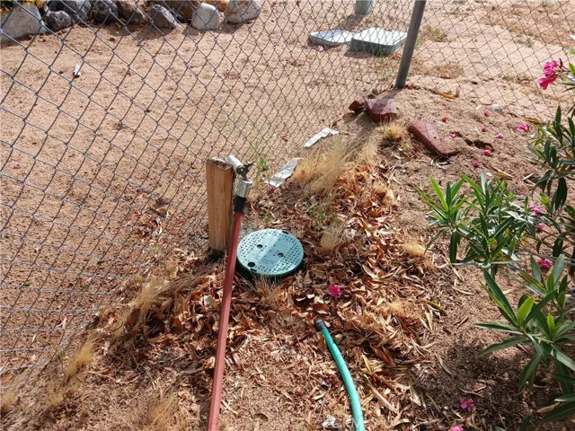 Water is onsite with hose bib.