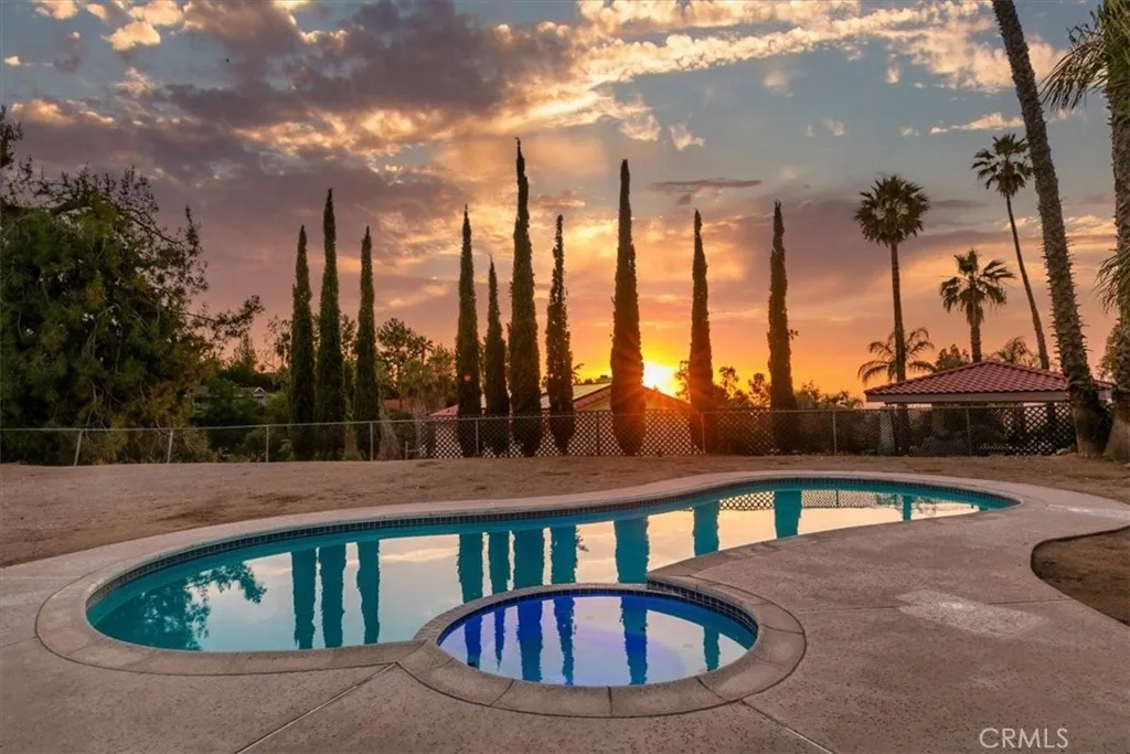 Pool and Spa View at Twilight