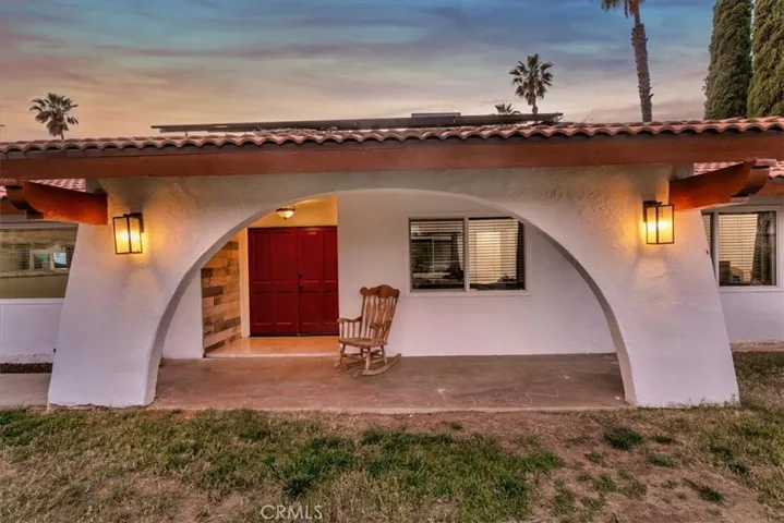 Main Home Front Entry View at Twilight