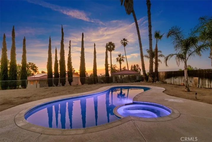 Pool & Spa View at Twilight