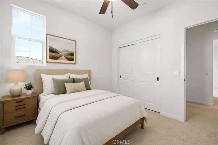 Virtually staged 2nd Bedroom
