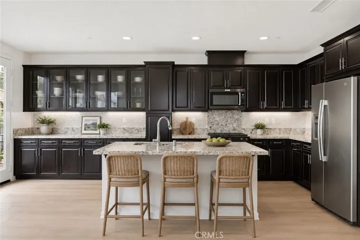Virtually staged kitchen