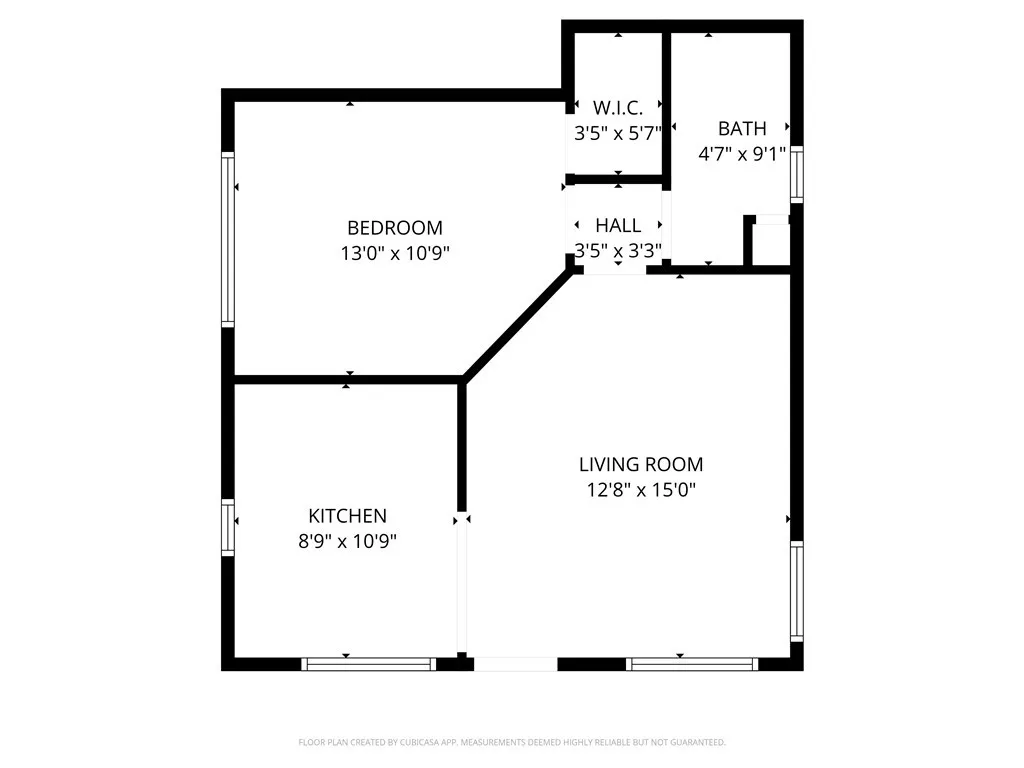 Approximate size of 1BR Unit