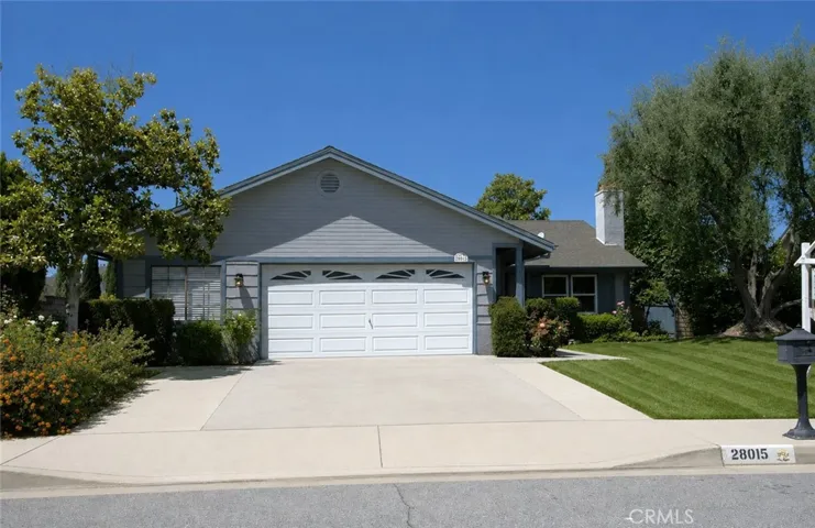 Digitally enhanced, sod at right of driveway in lieu of stepping stones