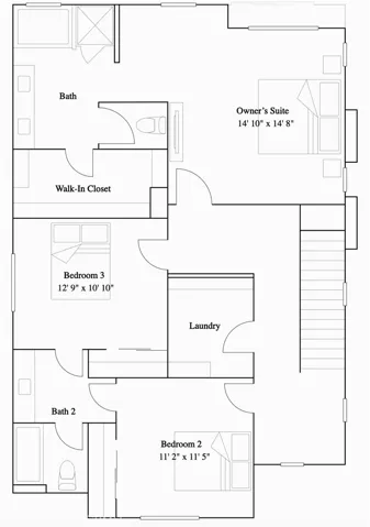 Residence 2 - level 2 floorplan