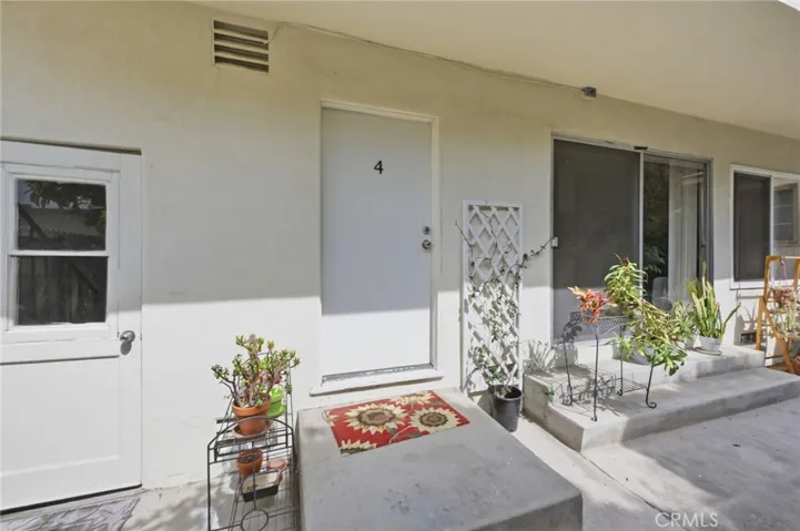 Entrance to unit 4