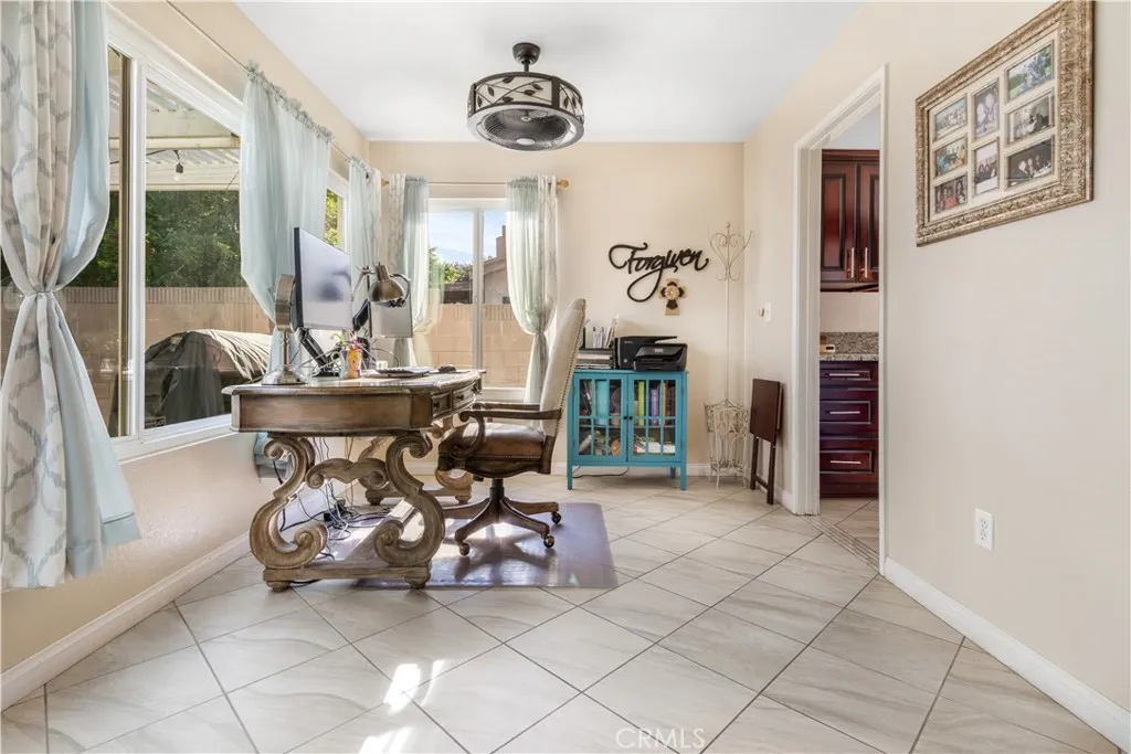 sunroom off of the kitchen