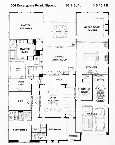 Floor plan before addition