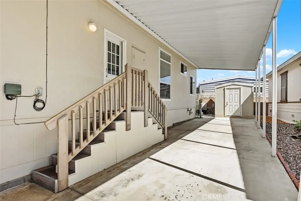 3 Car Driveway and Storage Shed