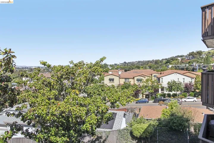 Aerial perspective of suburban area