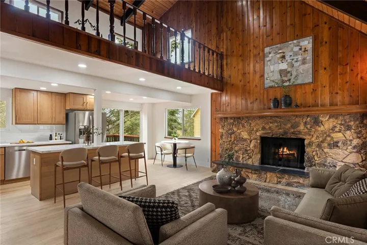 Stunning open concept living space. Cozy but expansive. You'll love this space. (Virtually staged)