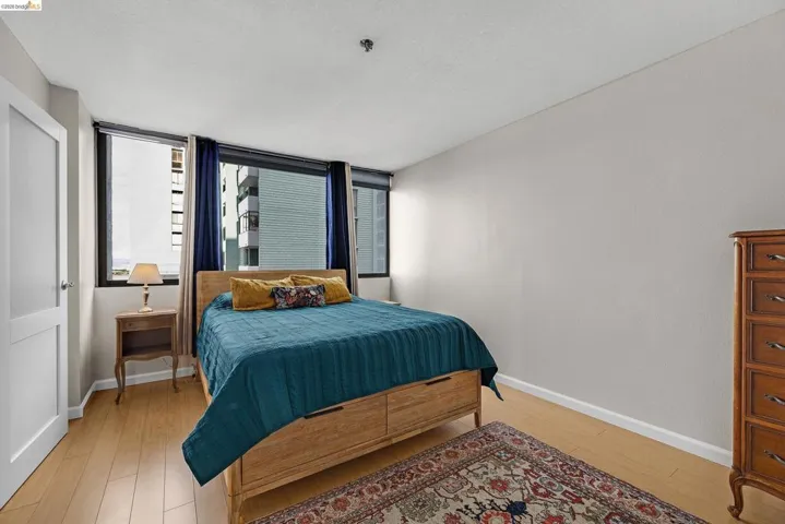 Bedroom featuring light wood-style flooring