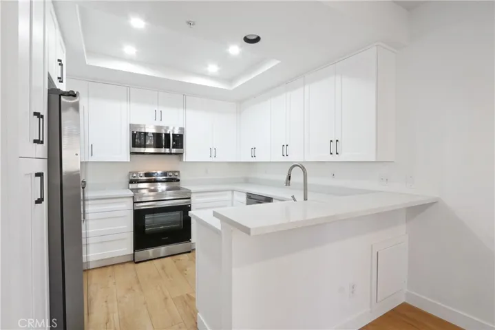 Newly updated kitchen with all new kitchen appliances and self closing cabinets