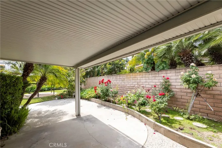 Large Covered Patio on Side Yard