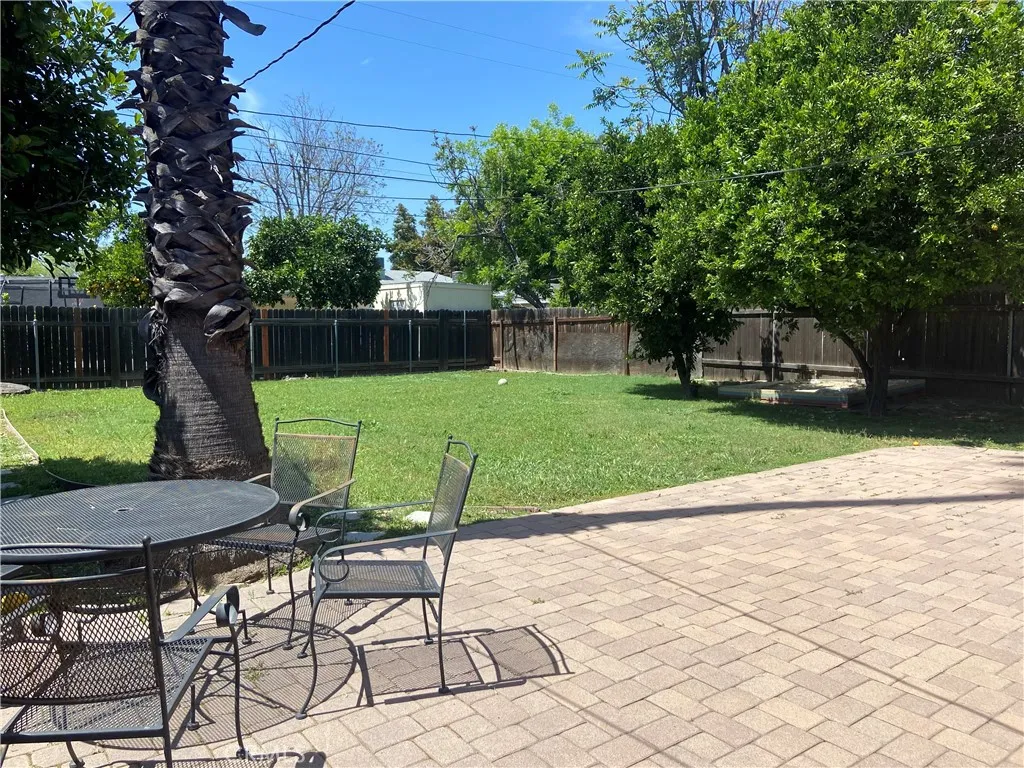 Back yard patio