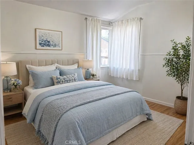 Digitally Staged Back Bedroom