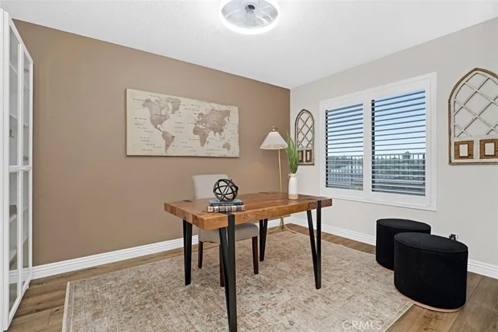 third bedroom used as an office