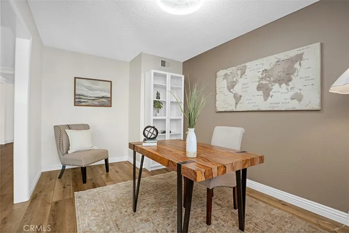 third bedroom used as an office