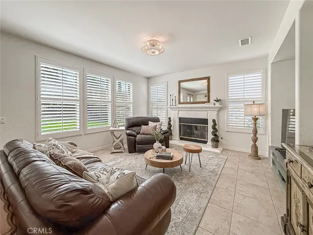 large family room open to kitchen