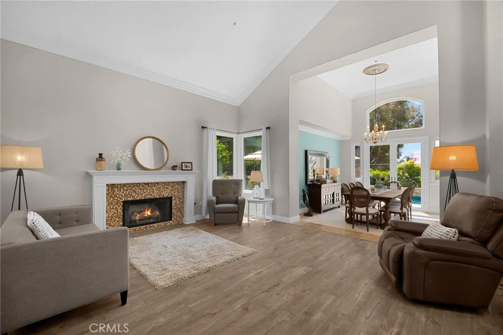 Beautifully connected living and dining rooms with an open, airy feel and effortless flow for entertaining