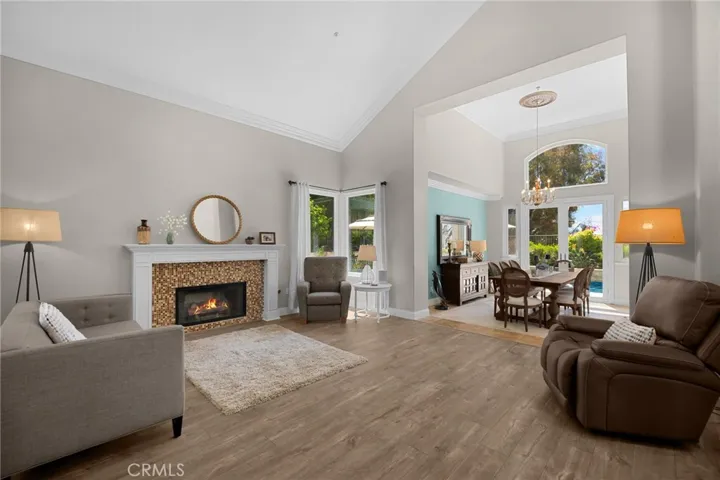 Beautifully connected living and dining rooms with an open, airy feel and effortless flow for entertaining