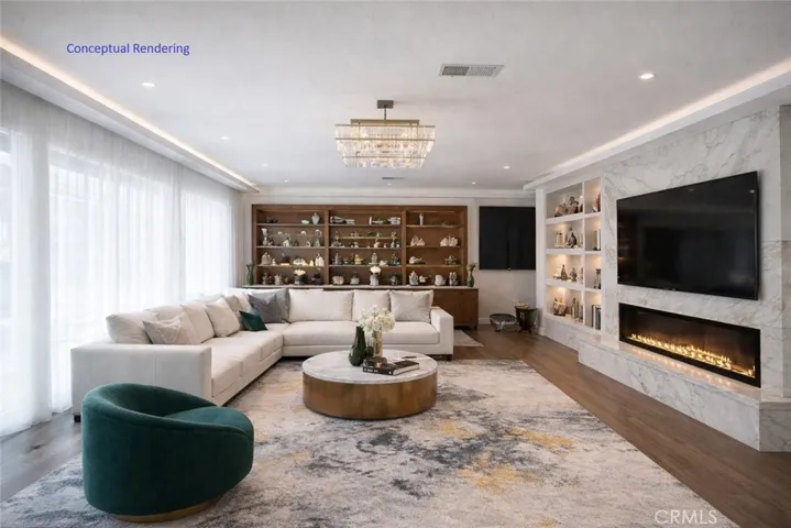 Conceptual rendering of Living Room
