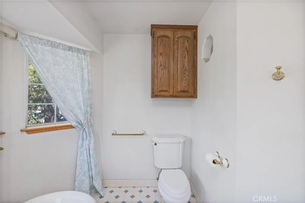 Upstairs primary suite bathroom