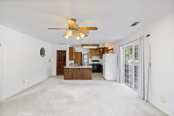 ADU kitchen and living room