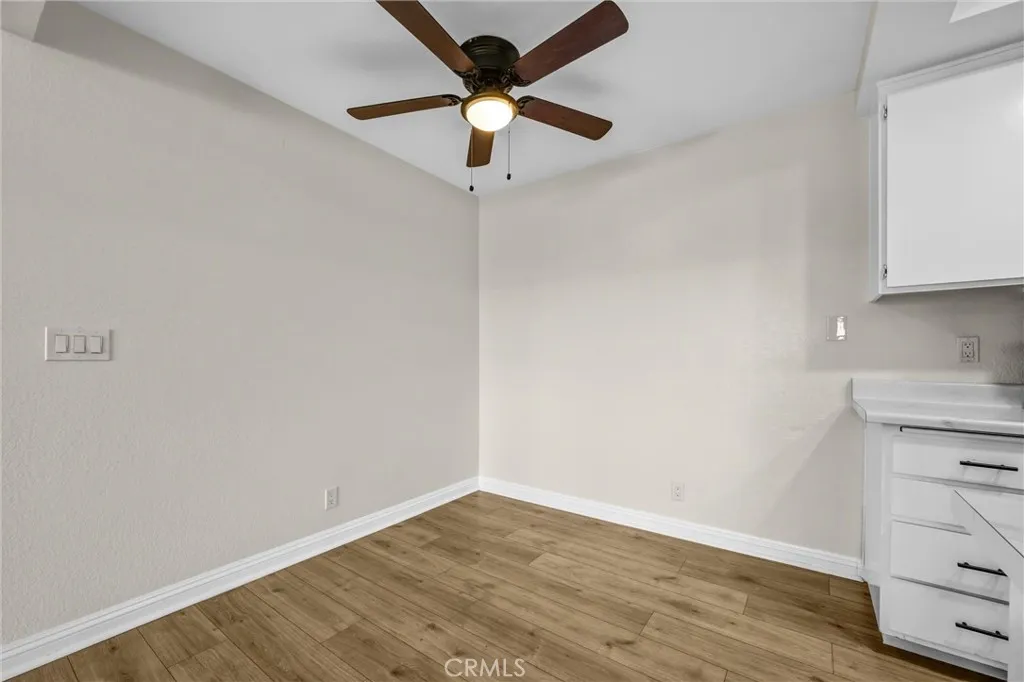 The dining room could easily accommodate a 6 seat dining table.