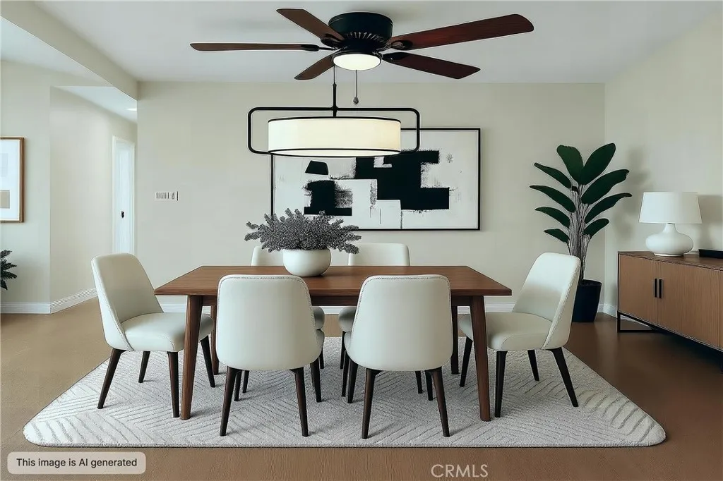 Take a look at this virtually staged photo of the dining room, great space for entertaining.