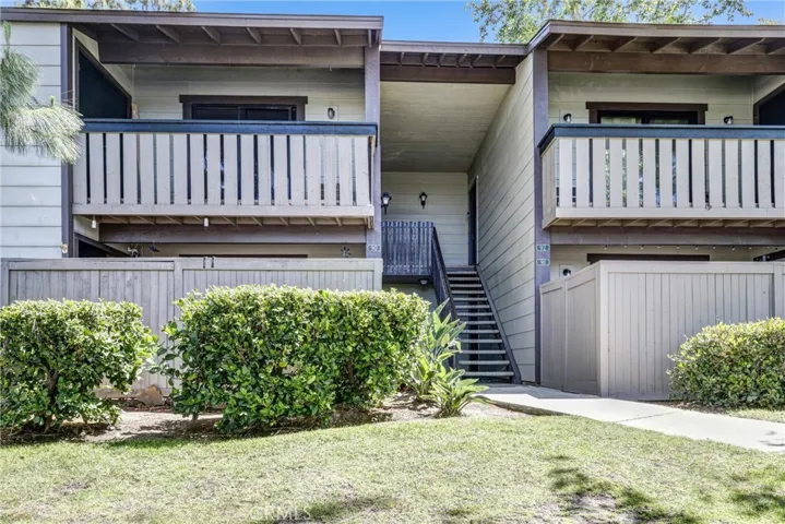 Upper level condos have beautiful vaulted ceilings.