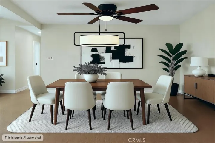 Take a look at this virtually staged photo of the dining room, great space for entertaining.